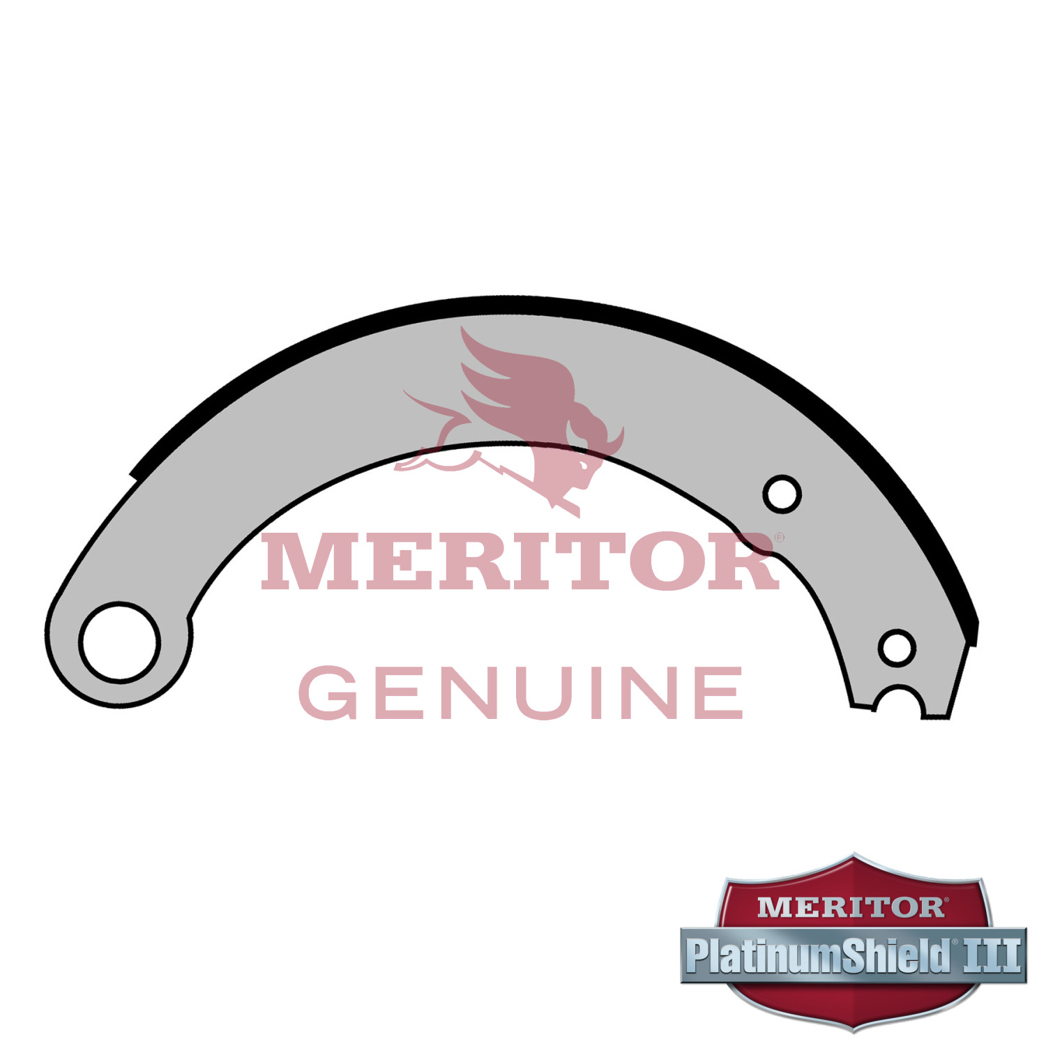 Drum Brake Shoe Meritor PSMA3124515P