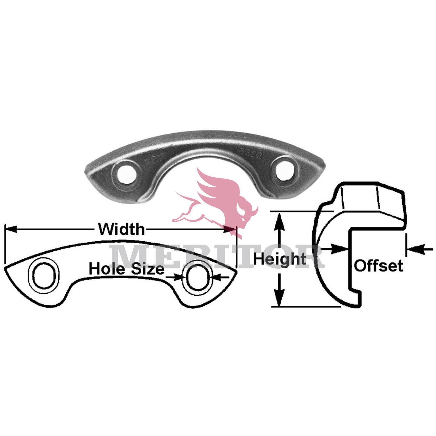 Wheel Rim Clamp Meritor R005953