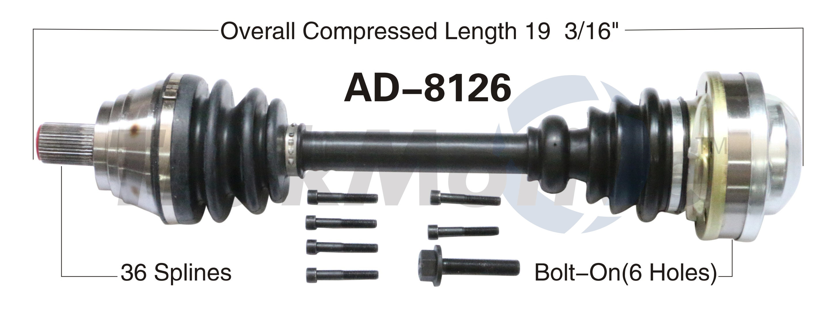 CV Axle Shaft TrakMotive AD-8126