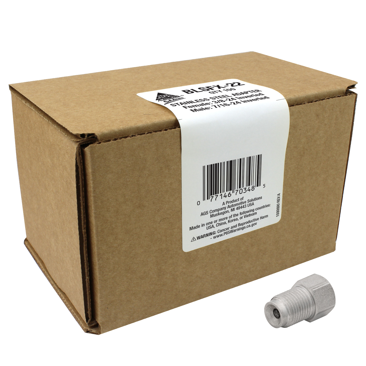 Tube Fitting AGS BLSFX-22