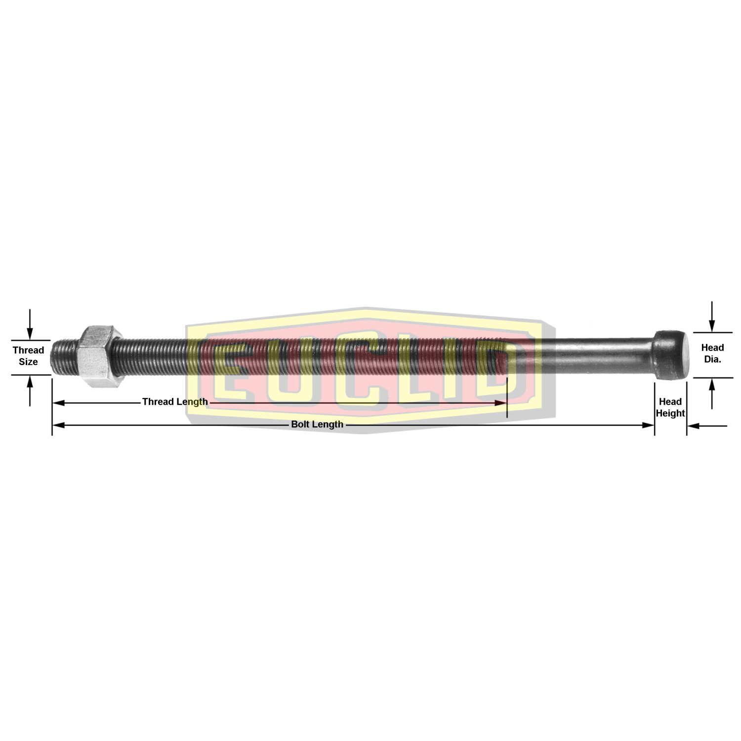 Leaf Spring Center Bolt Euclid E3188