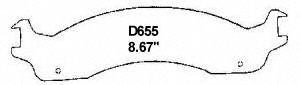 Disc Brake Pad Set Wagner Brake SX655