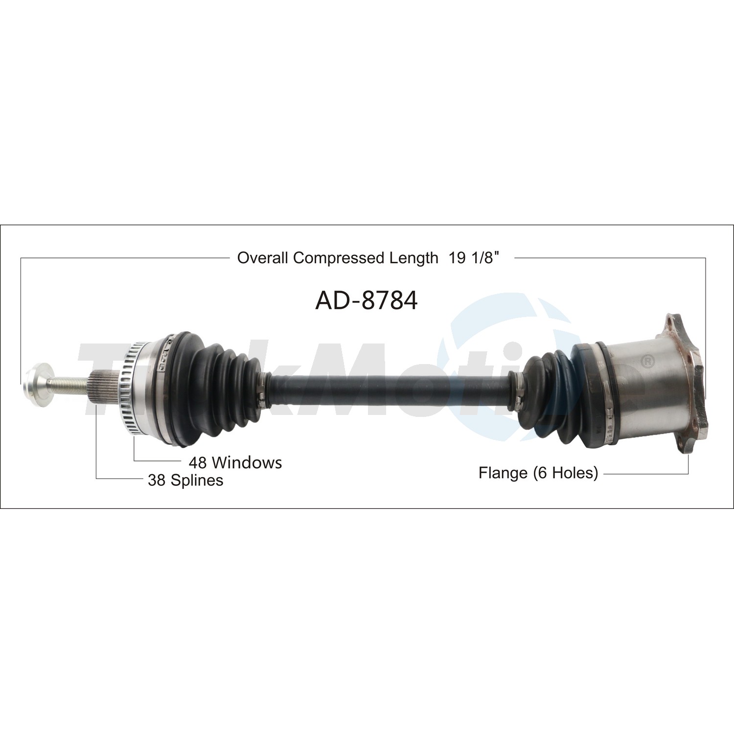 CV Axle Shaft TrakMotive AD-8784