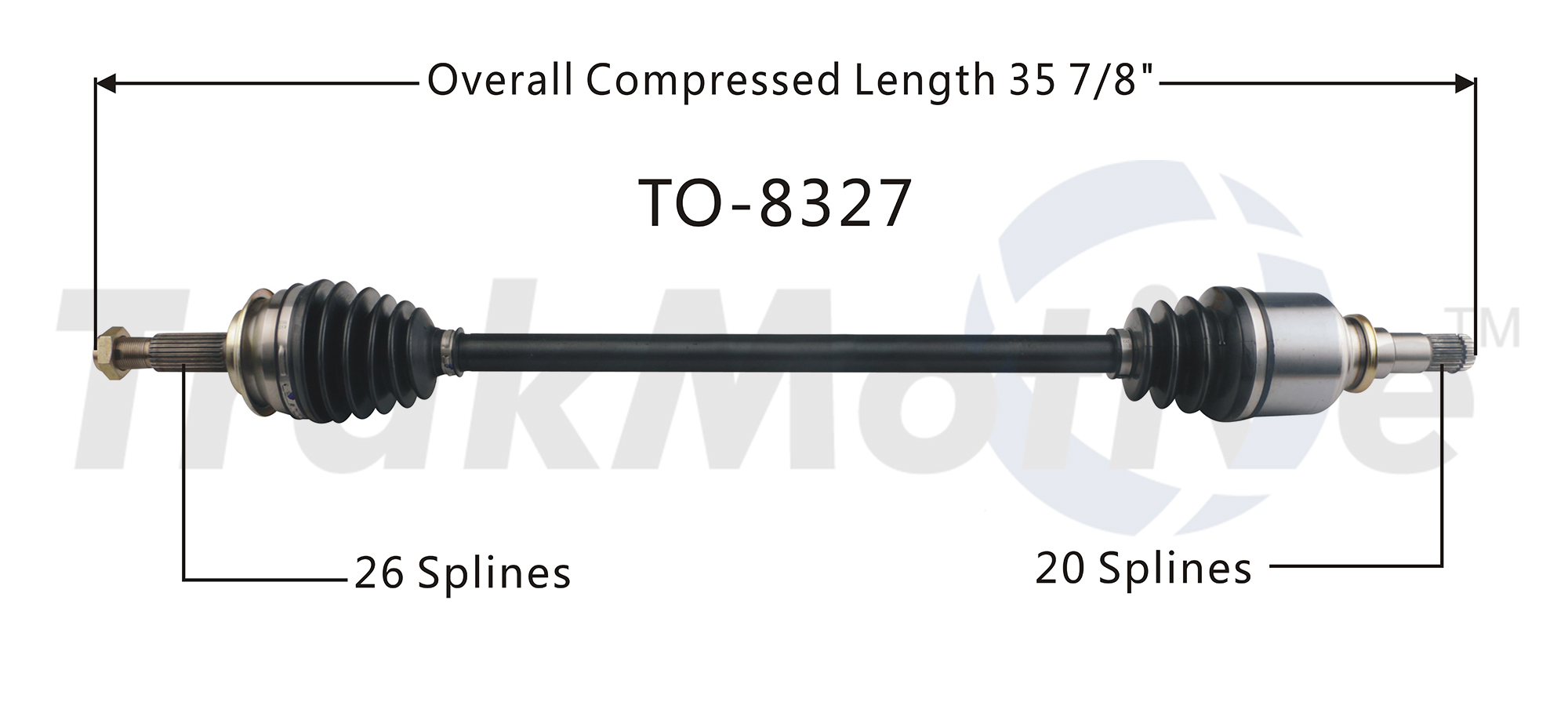 CV Axle Shaft TrakMotive TO-8327