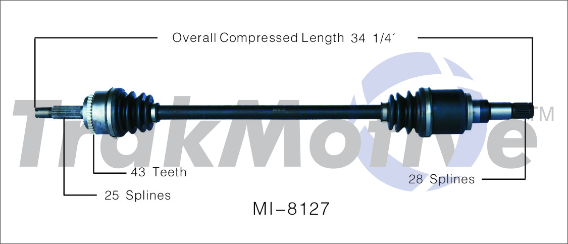 CV Axle Shaft TrakMotive MI-8127