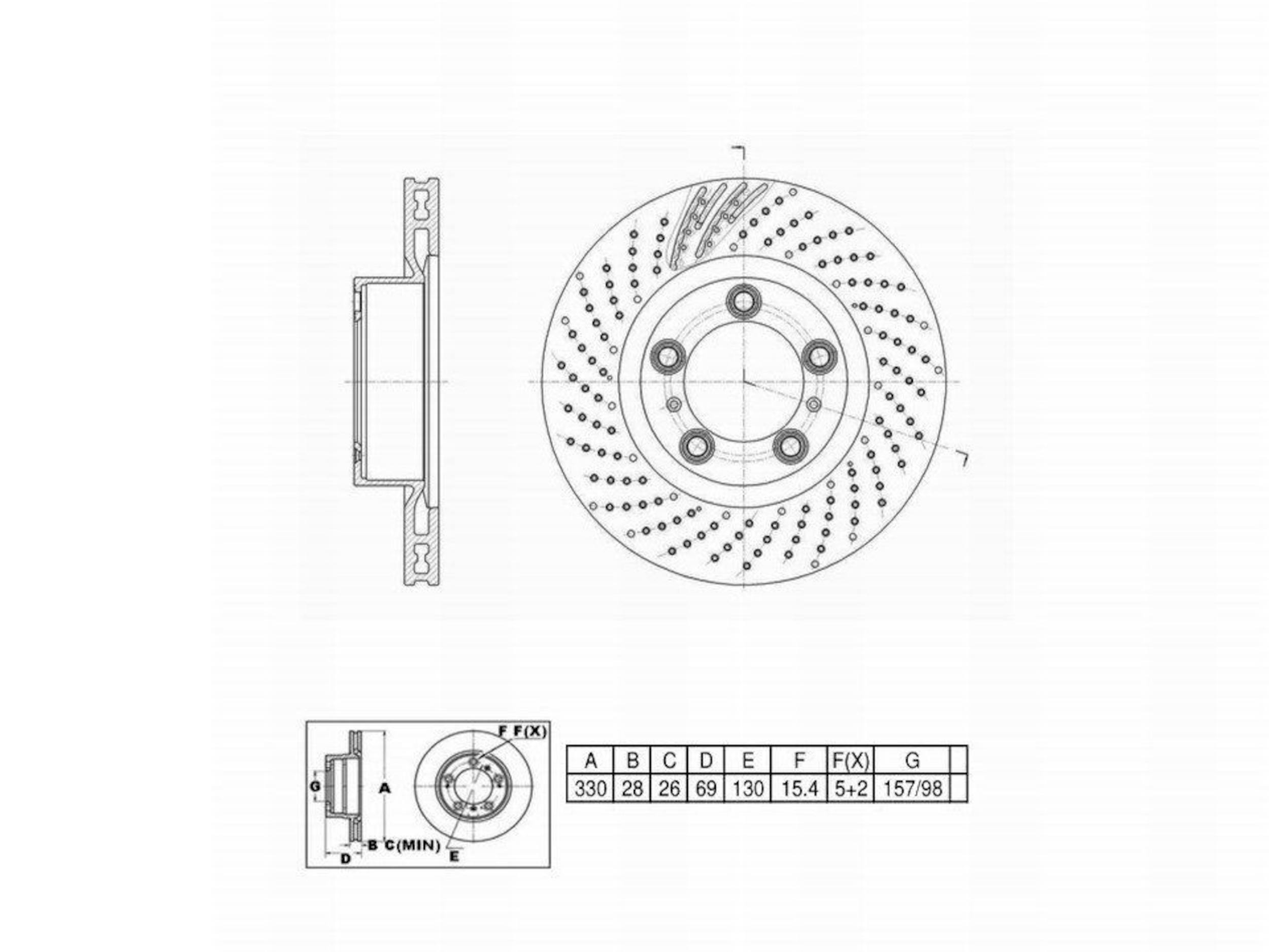 Disc Brake Rotor Perfect Stop PS34450HC