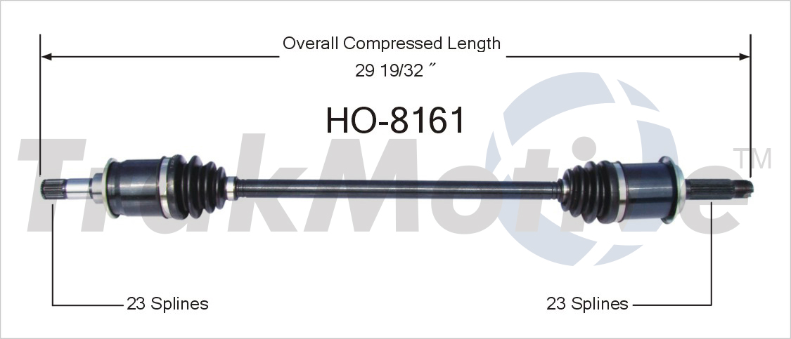 CV Axle Shaft TrakMotive HO-8161