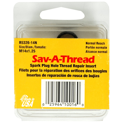 Helicoil Spark plug thread repair kit R5326-14N Arnold Motor Supply