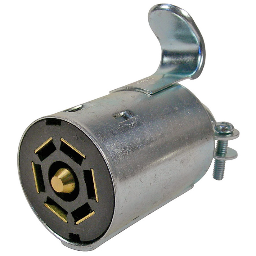 Pico 0721A Metal 7-Pole 40 Amp RV Blade Female Socket Trailer Electrical Connector 10 Per Package