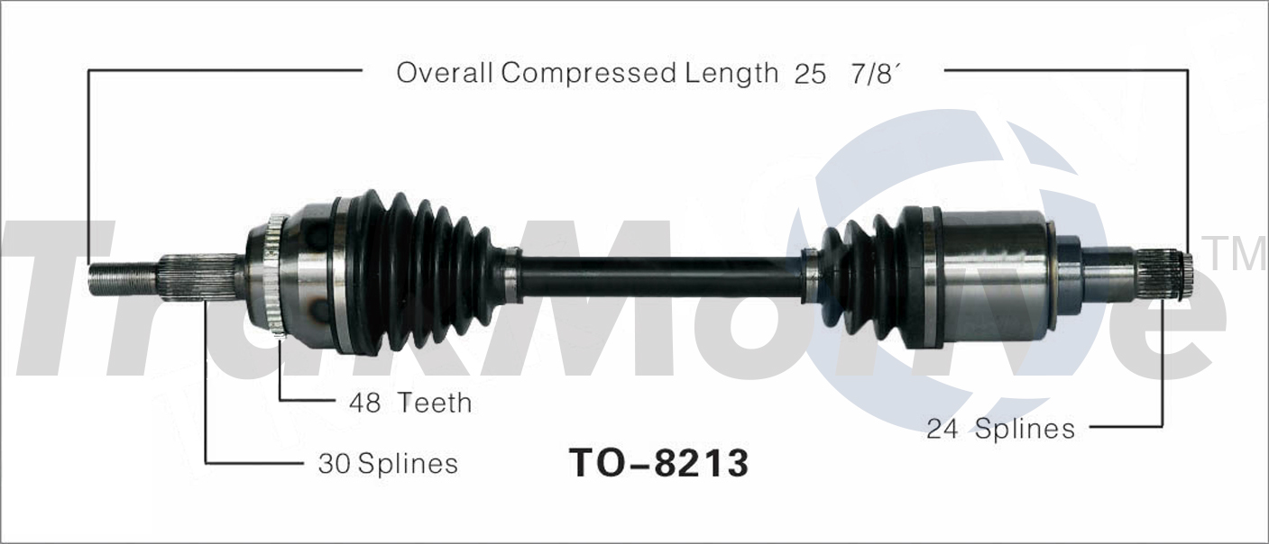 CV Axle Shaft TrakMotive TO8213