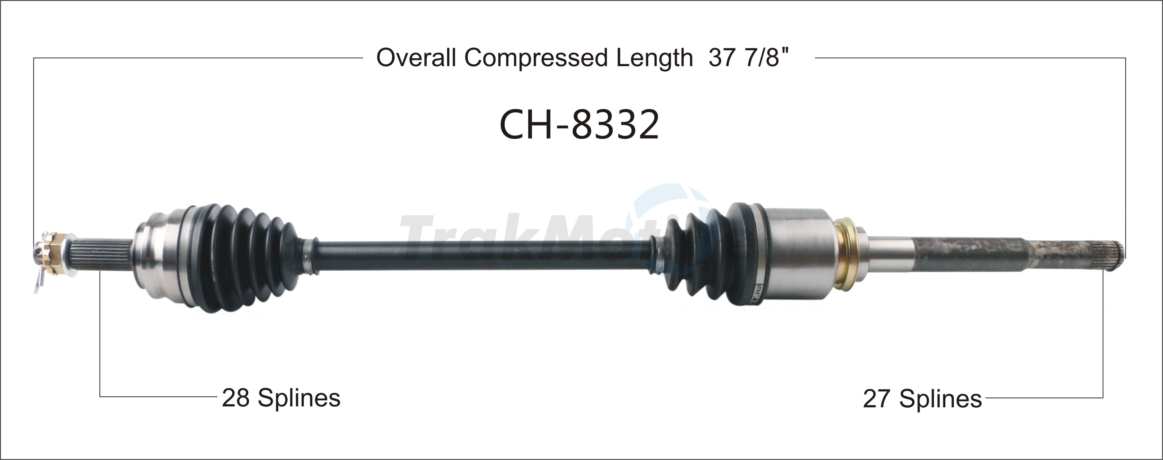 CV Axle Shaft TrakMotive CH-8332