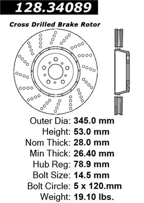 Disc Brake Rotor Centric Parts 128.34089