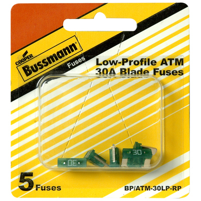 Bussmann ATM Mini Blade Fuse, 30 Amp, Low Profile