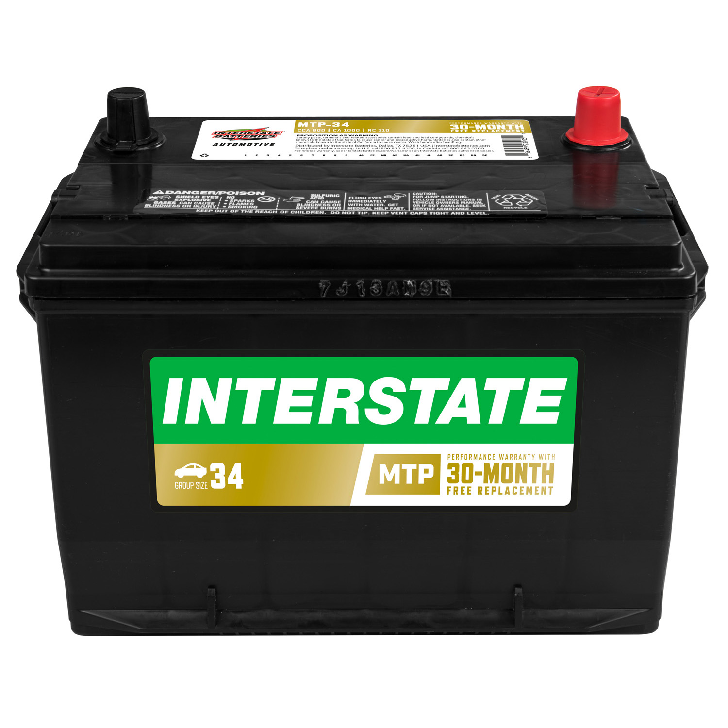 Vehicle Battery Interstate MTP-34