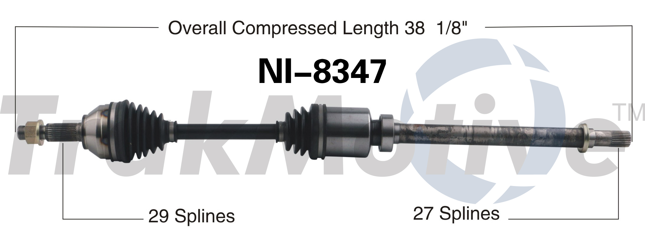 CV Axle Shaft TrakMotive NI8347