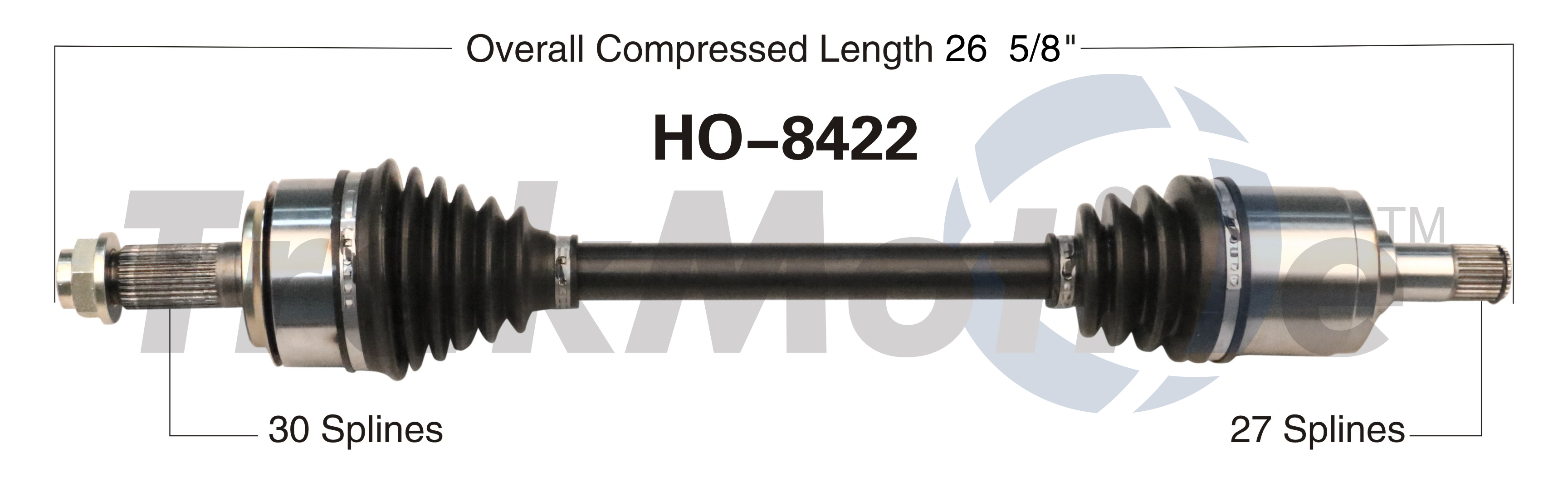 CV Axle Shaft TrakMotive HO-8422