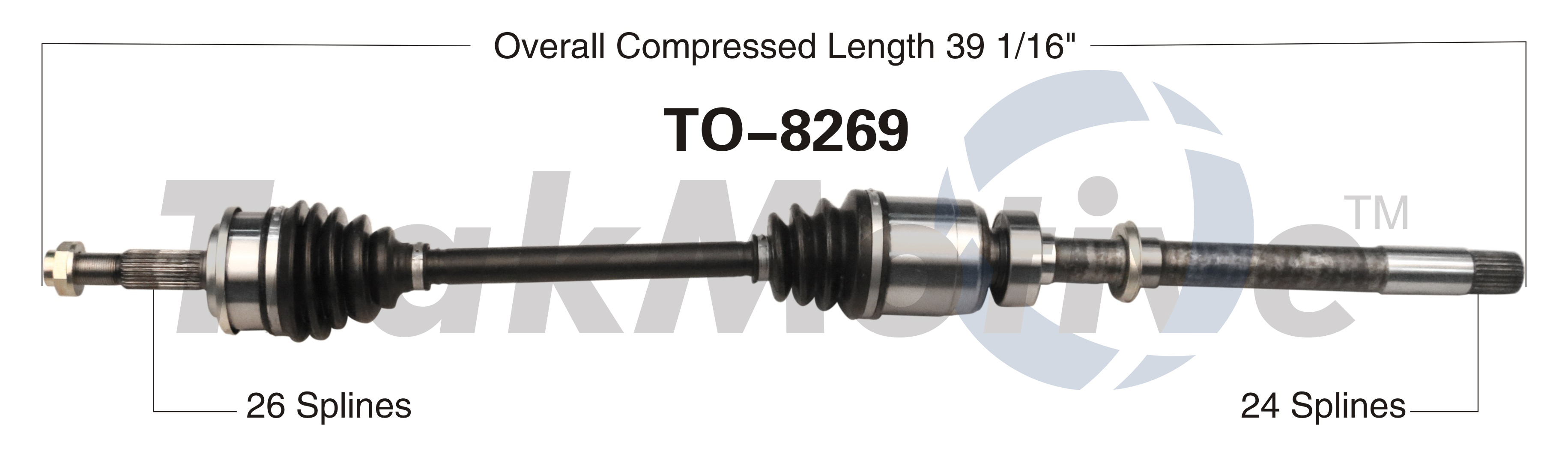CV Axle Shaft TrakMotive TO-8269