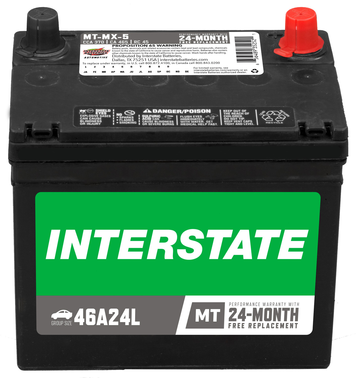 Vehicle Battery Interstate MT-MX-5