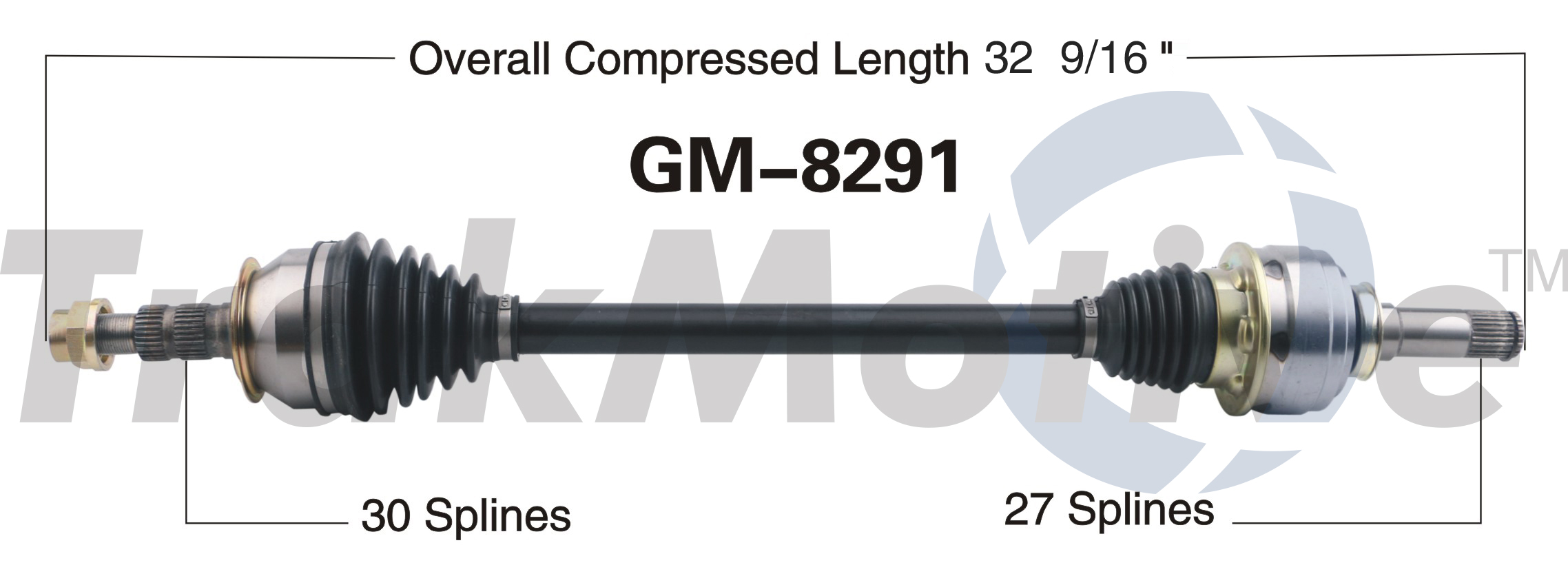 CV Axle Shaft TrakMotive GM-8291