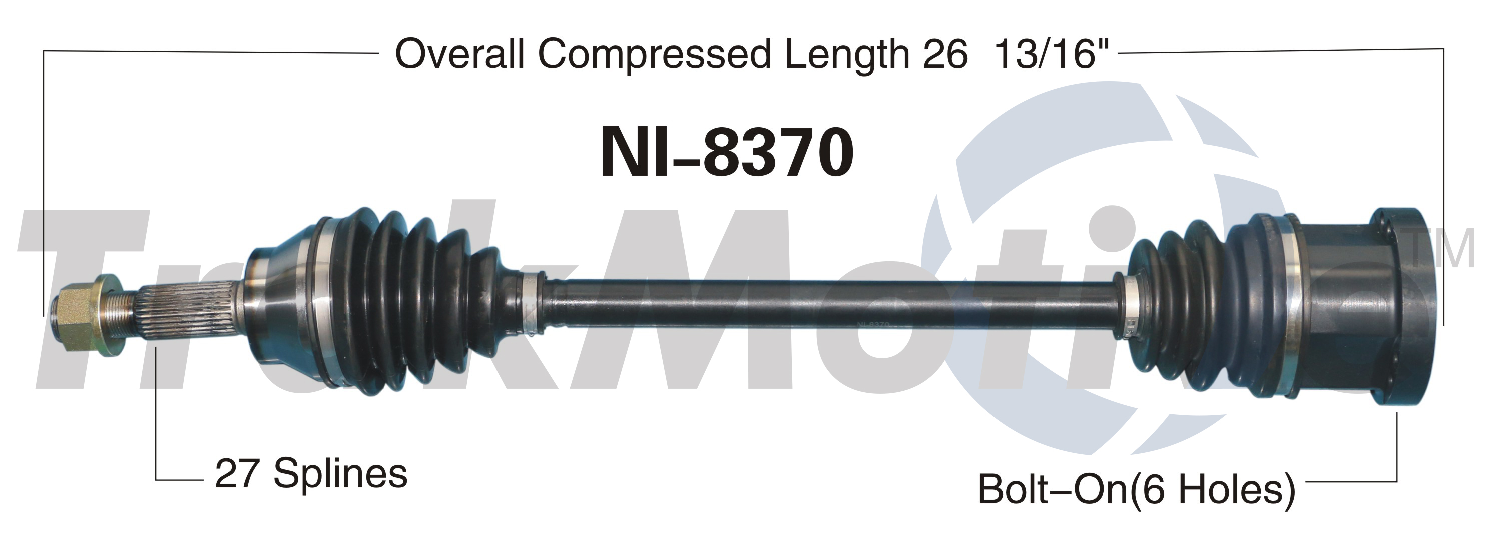 CV Axle Shaft TrakMotive NI-8370
