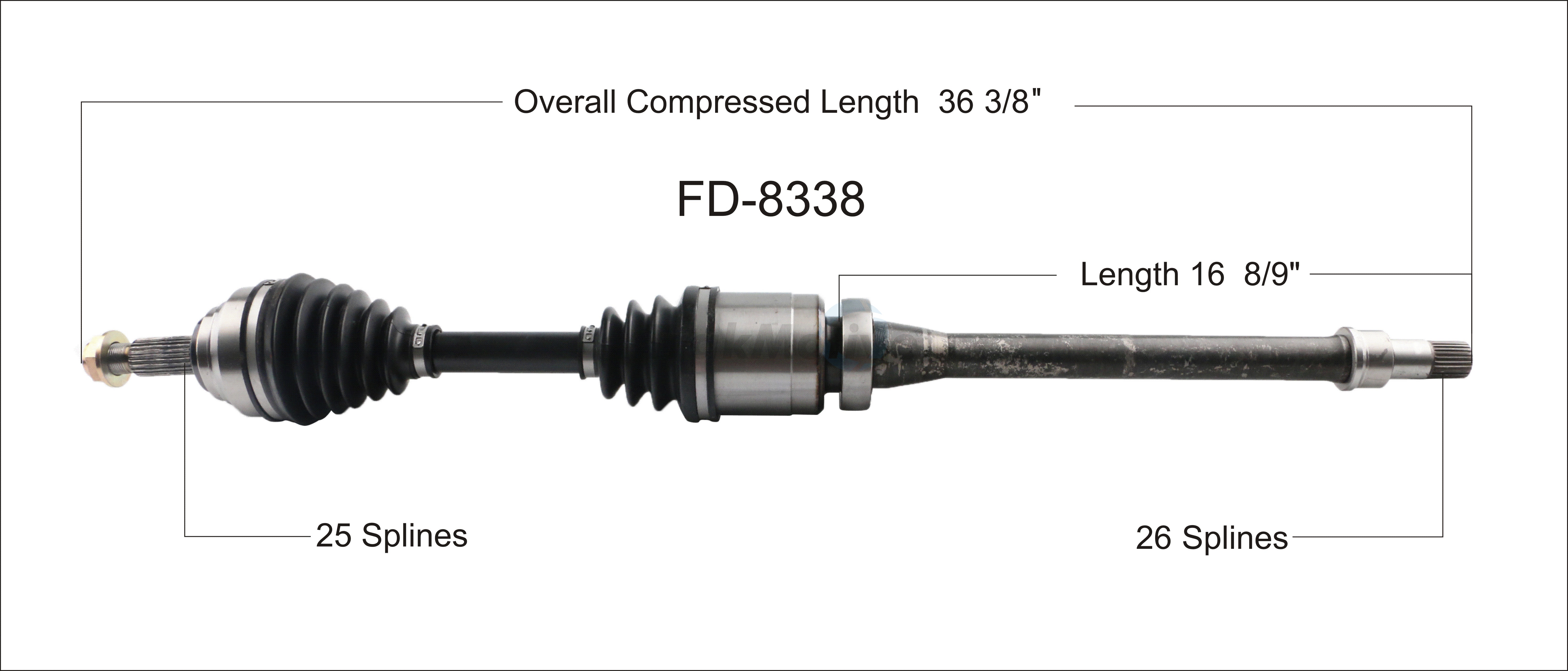CV Axle Shaft TrakMotive FD-8338