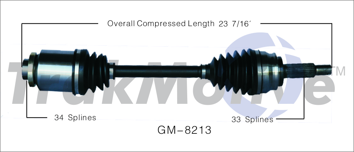 CV Axle Shaft TrakMotive GM-8213