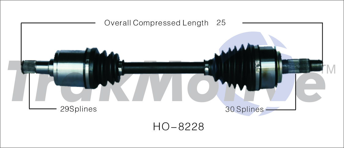 CV Axle Shaft TrakMotive HO-8228