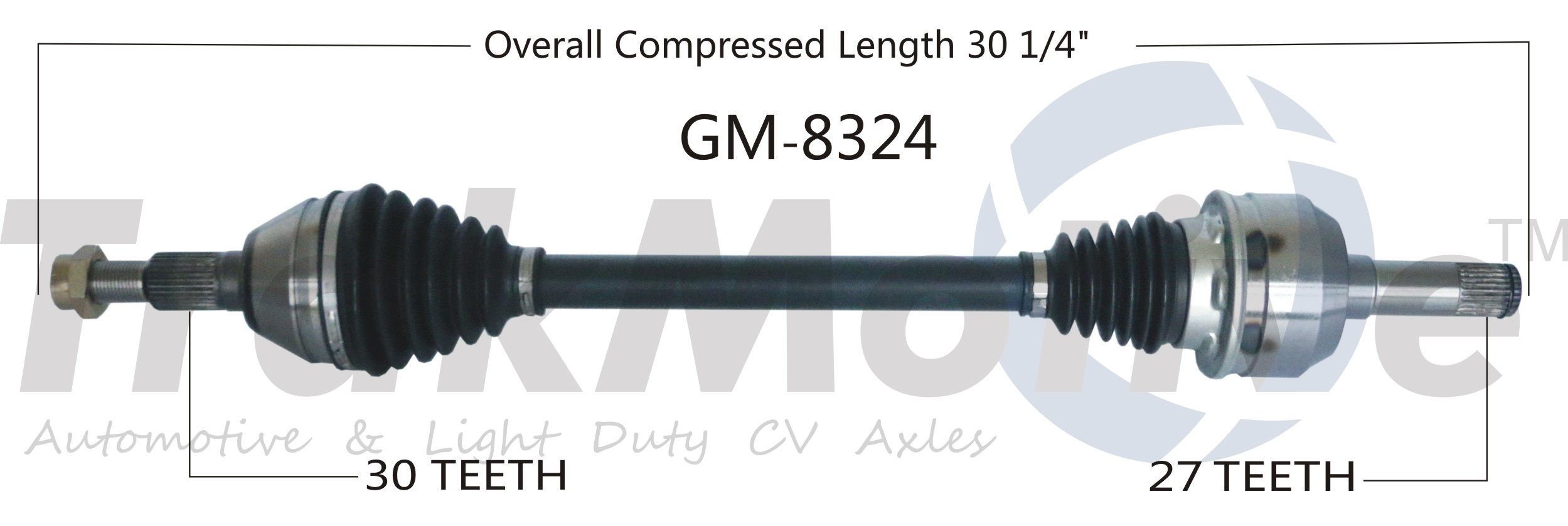 CV Axle Shaft TrakMotive GM-8324