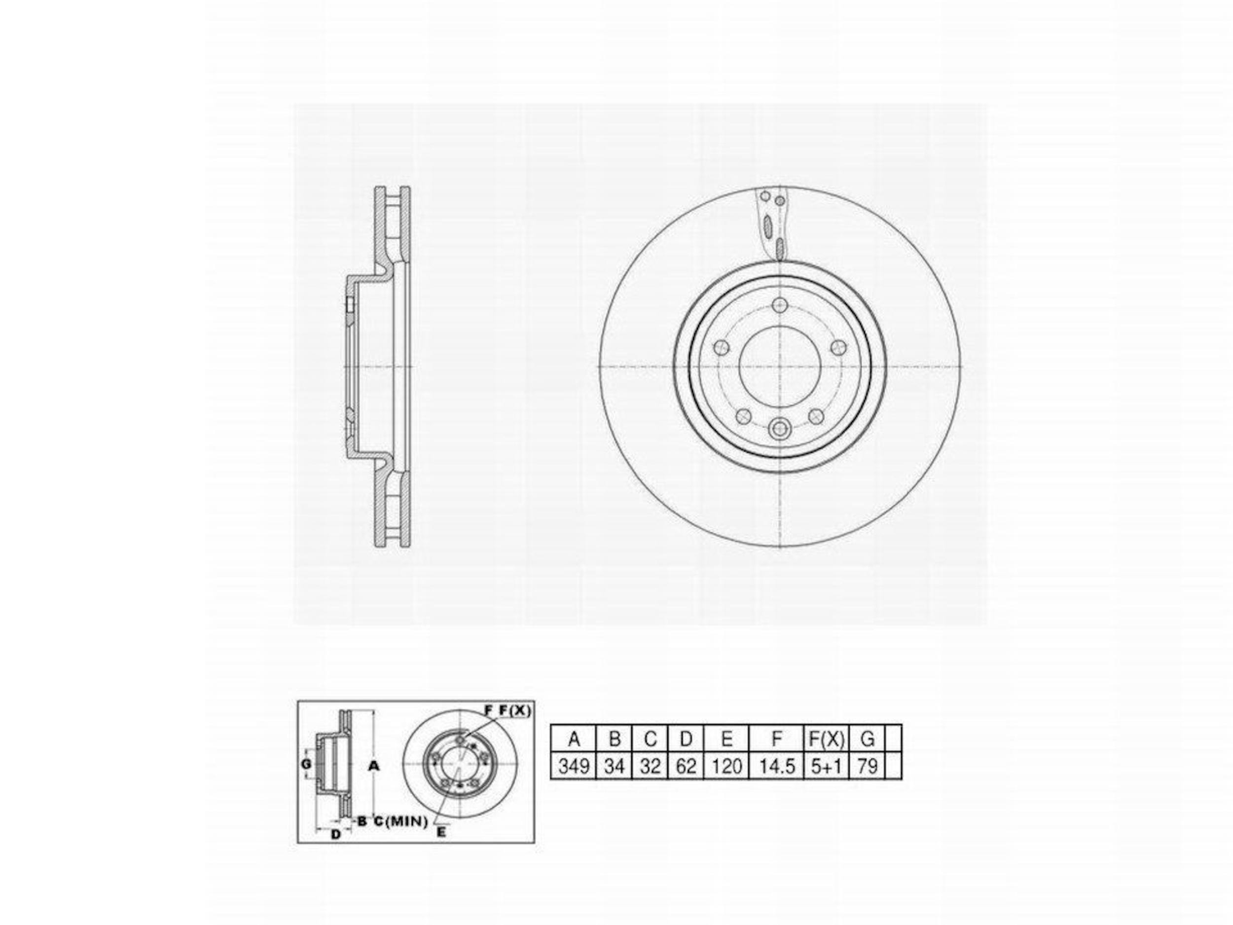 Disc Brake Rotor Perfect Stop PS4422321HC