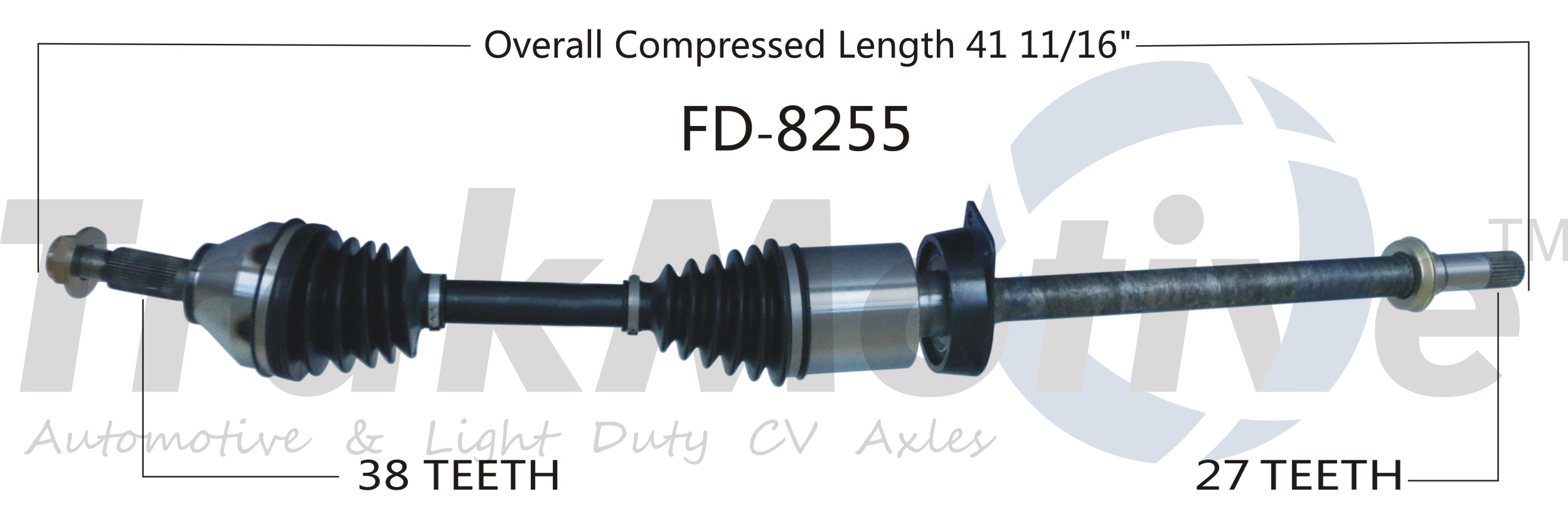 CV Axle Shaft TrakMotive FD-8255