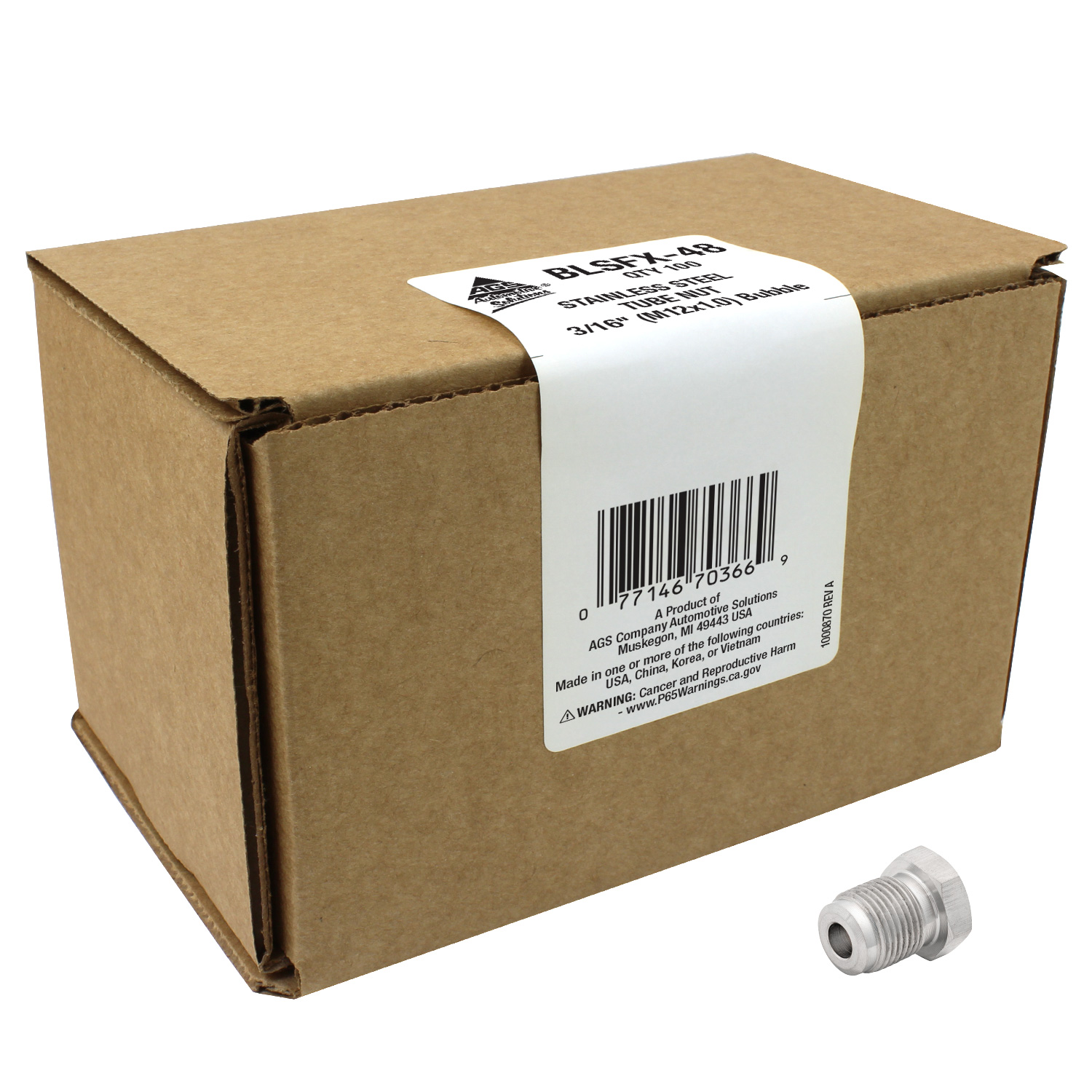 Tube Fitting AGS BLSFX-48