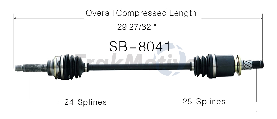 CV Axle Shaft TrakMotive SB-8041