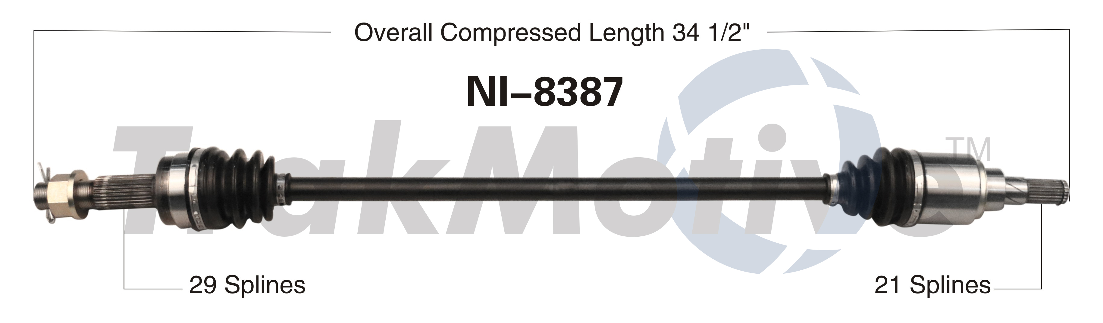 CV Axle Shaft TrakMotive NI-8387