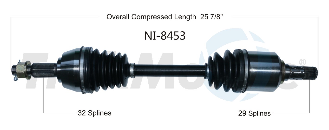 CV Axle Shaft TrakMotive NI-8453