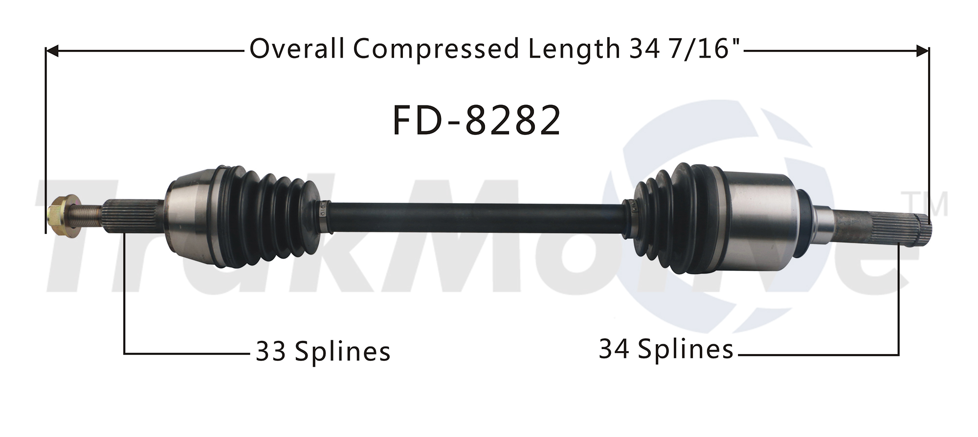 CV Axle Shaft TrakMotive FD-8282