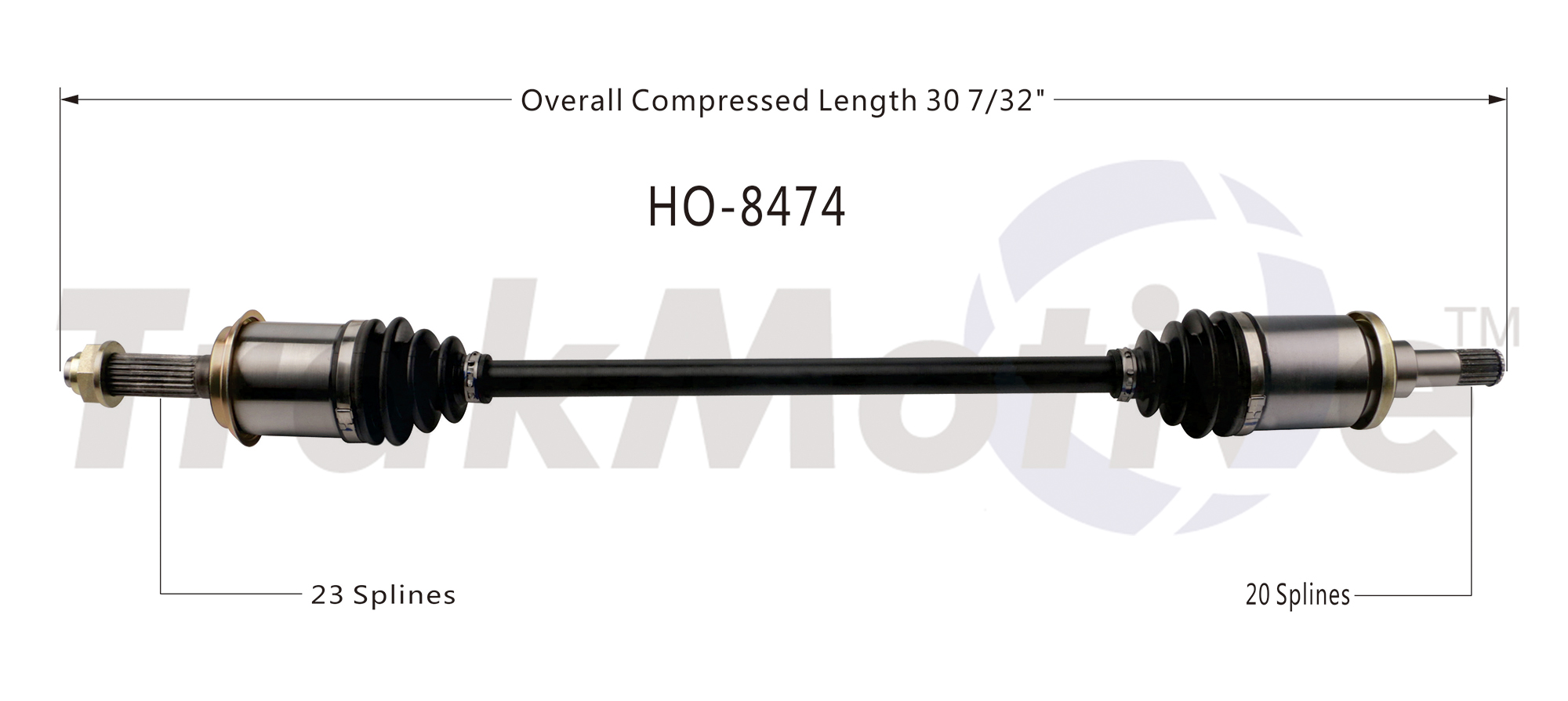 CV Axle Shaft TrakMotive HO-8474
