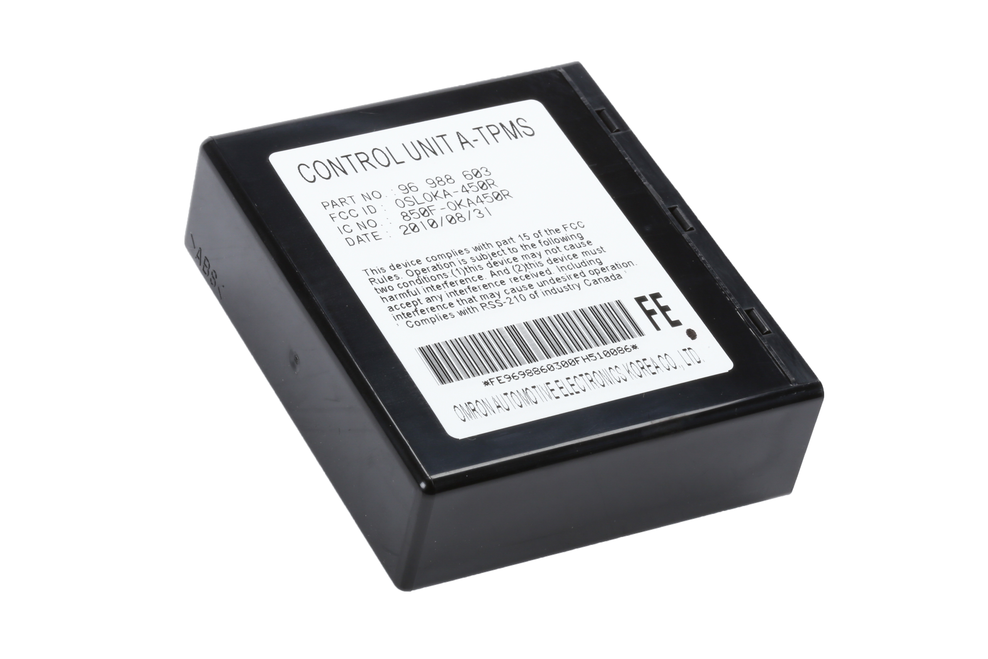 Tire Pressure Monitoring System (TPMS) Control Unit ACDelco 96988603