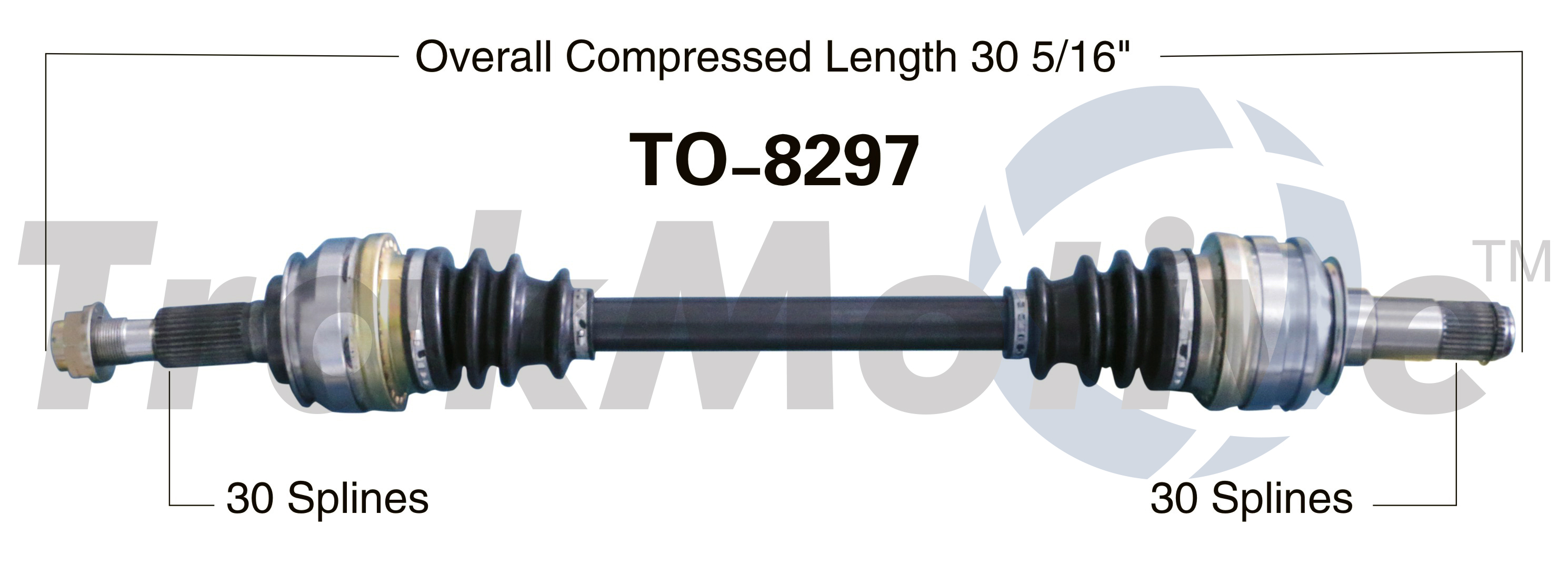 CV Axle Shaft TrakMotive TO-8297