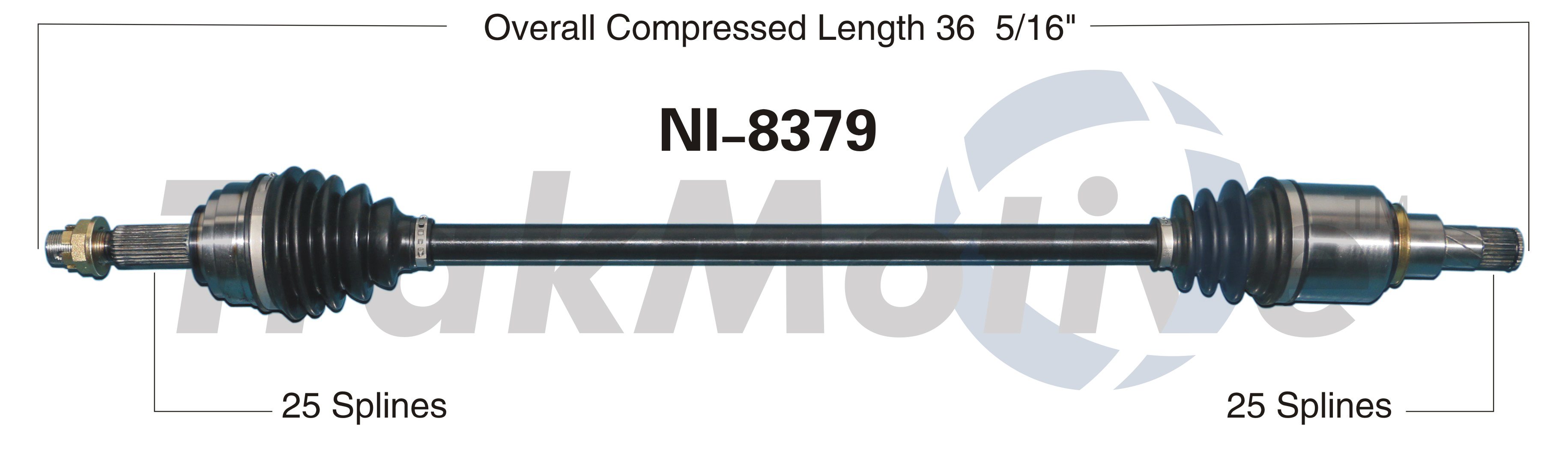CV Axle Shaft TrakMotive NI-8379