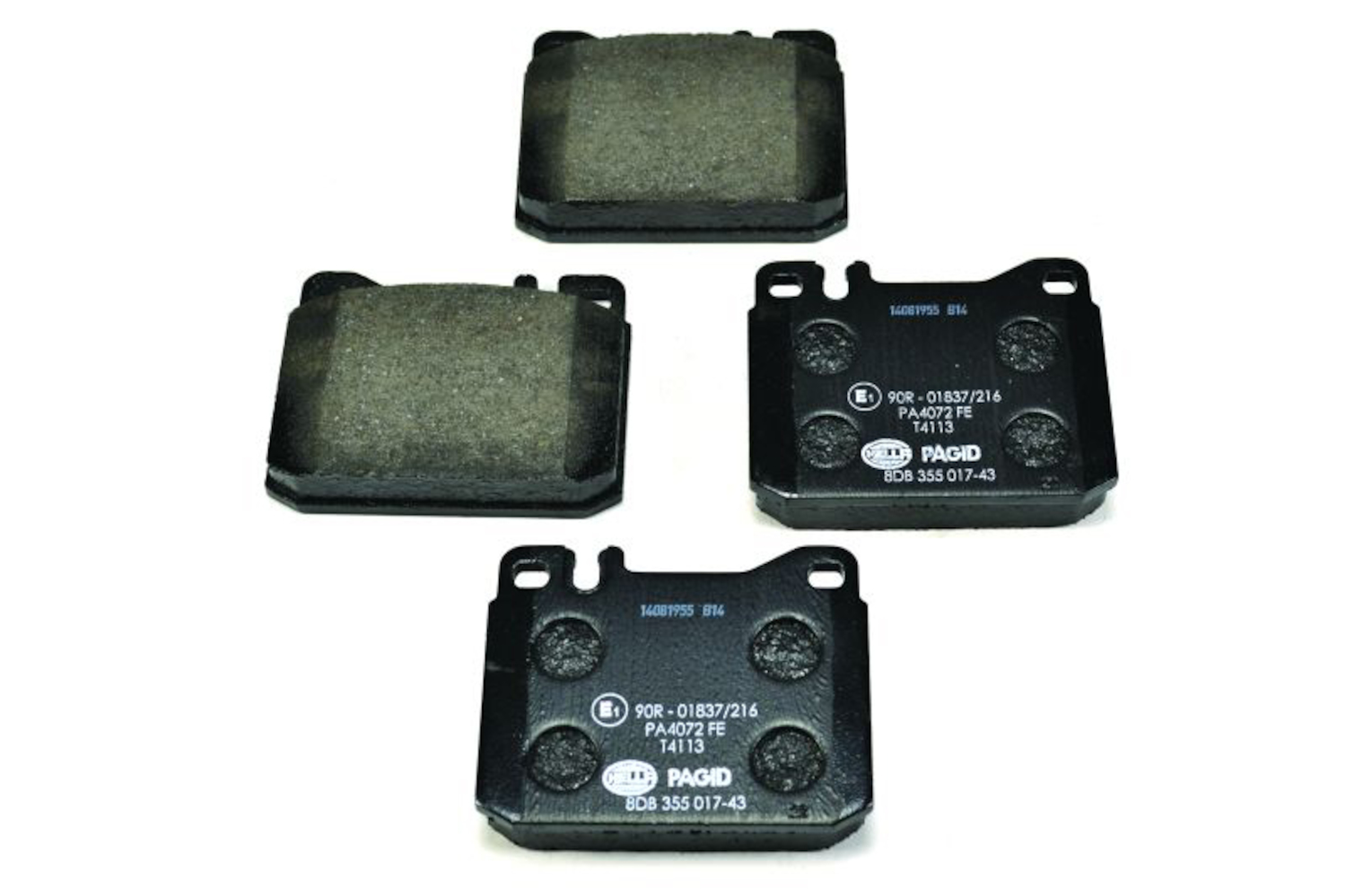 Disc Brake Pad Set HELLA Brakes 355017431