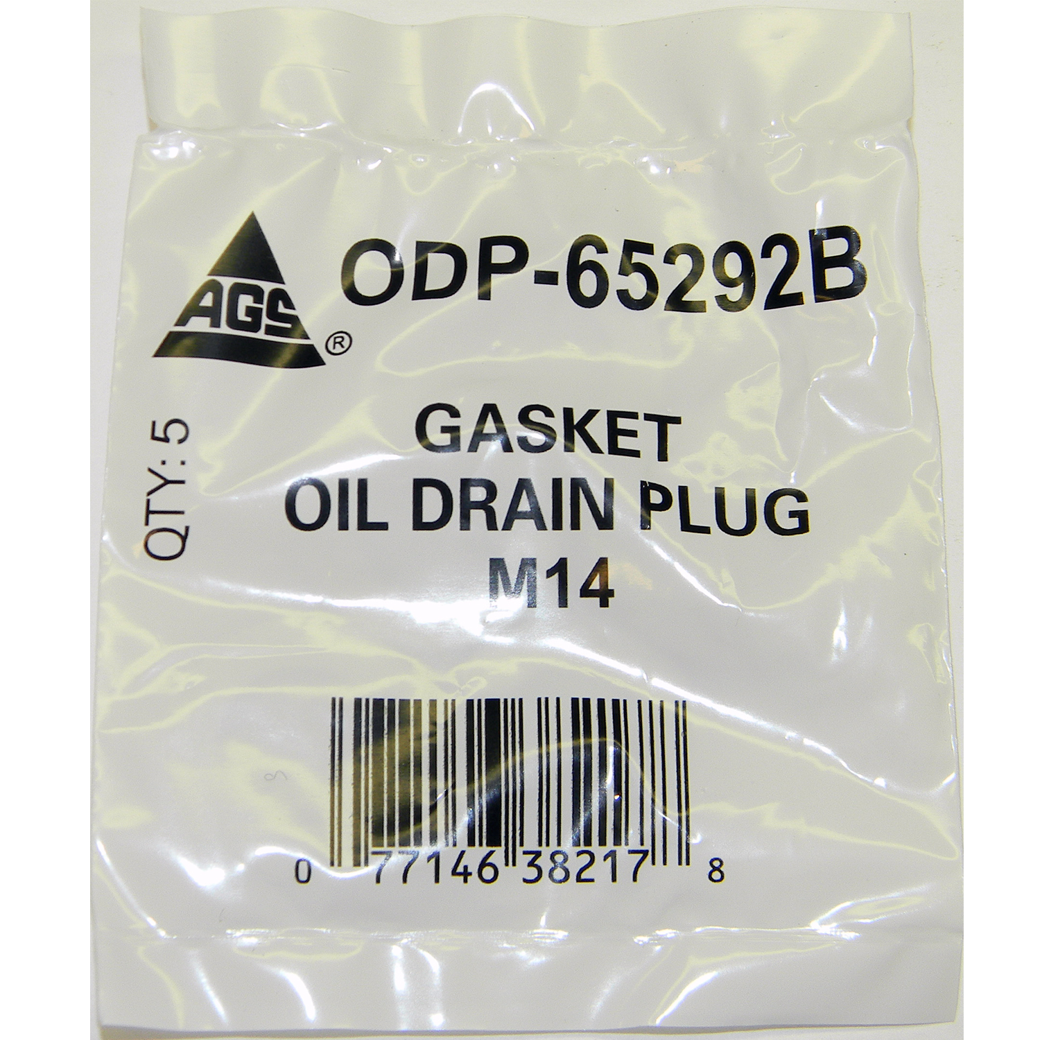 Engine Oil Drain Plug Gasket AGS ODP-65292B