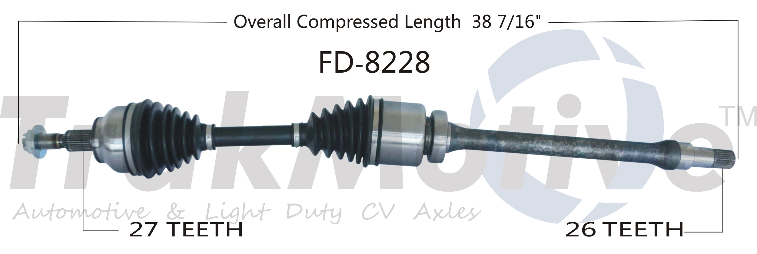 CV Axle Shaft TrakMotive FD-8228