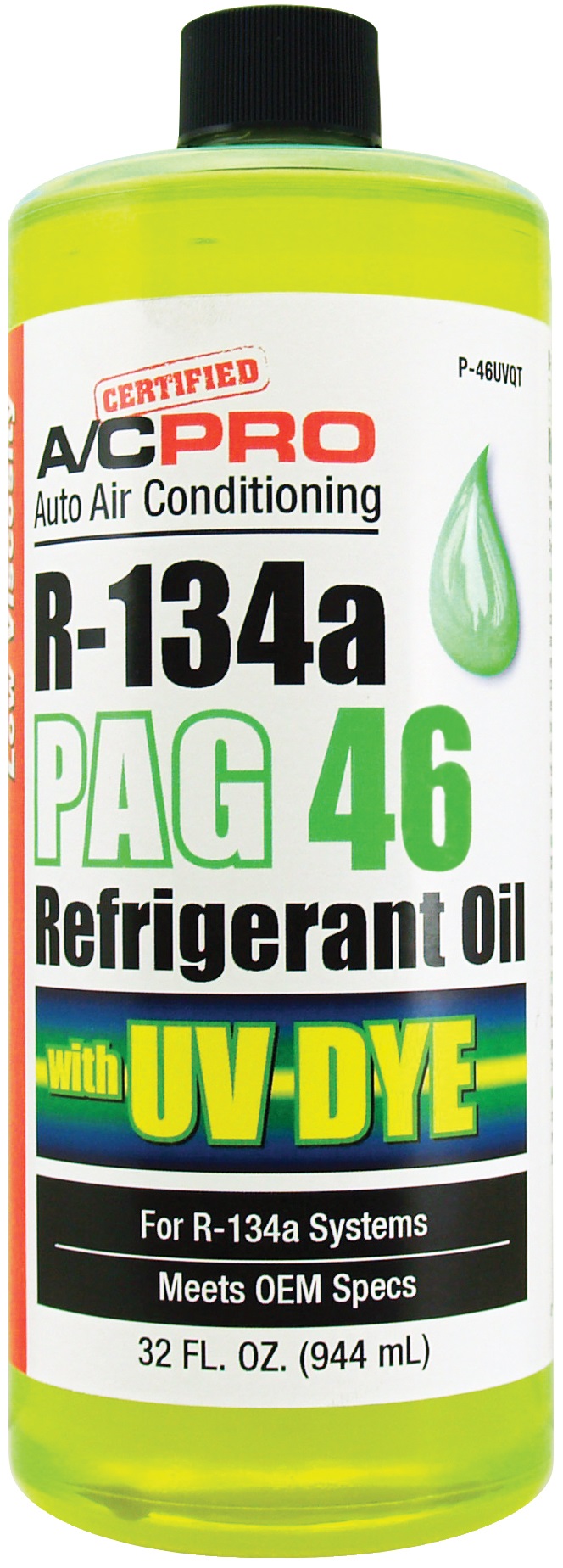 Refrigerant Oil Certified A/C Pro P-46UVQT