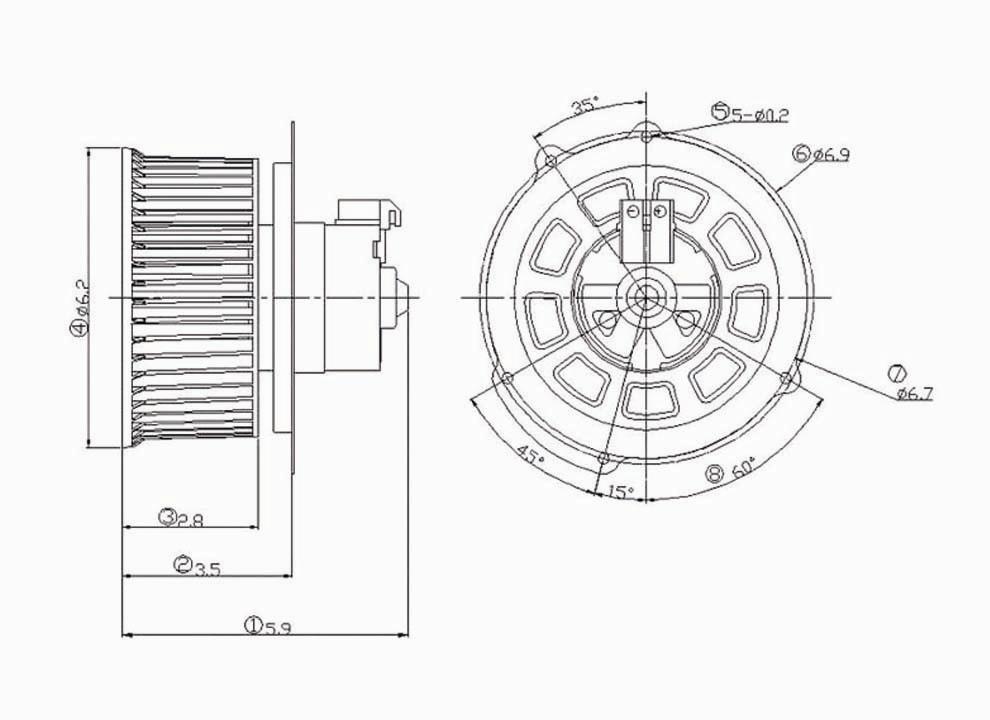 HVAC Blower Motor Global Parts Distributors LLC 2311514