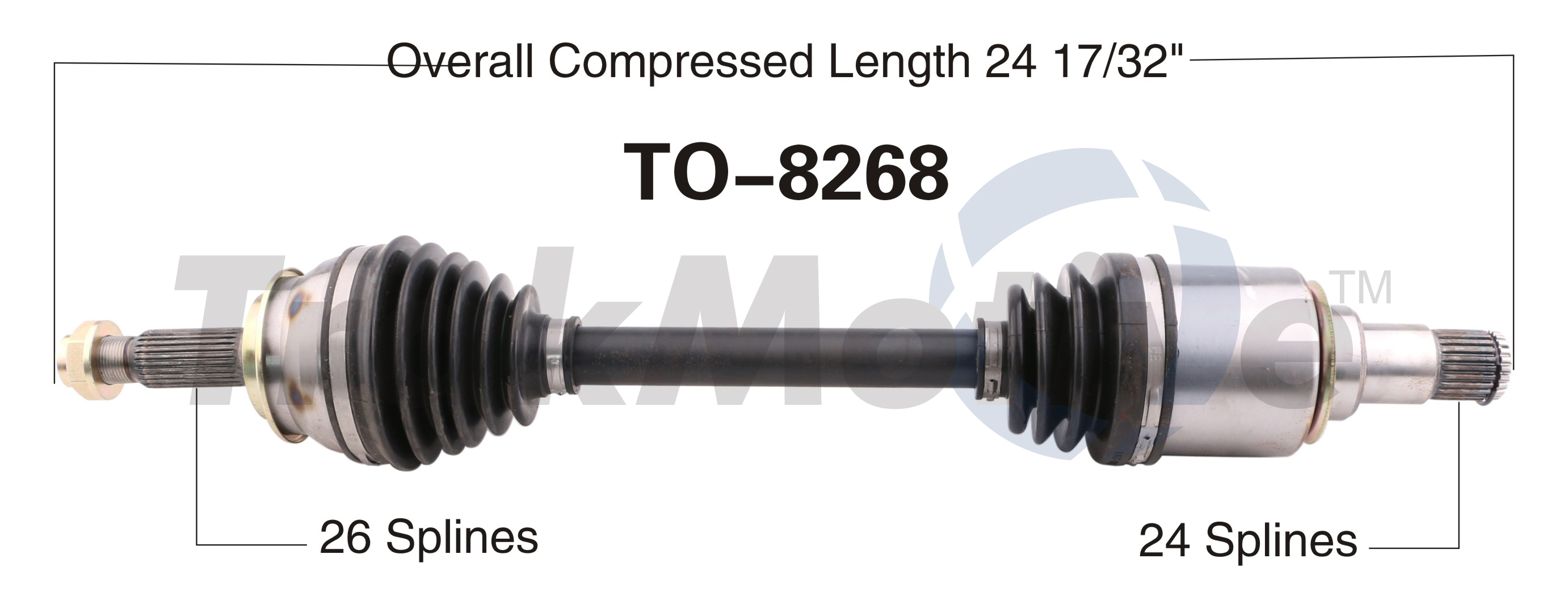 CV Axle Shaft TrakMotive TO-8268