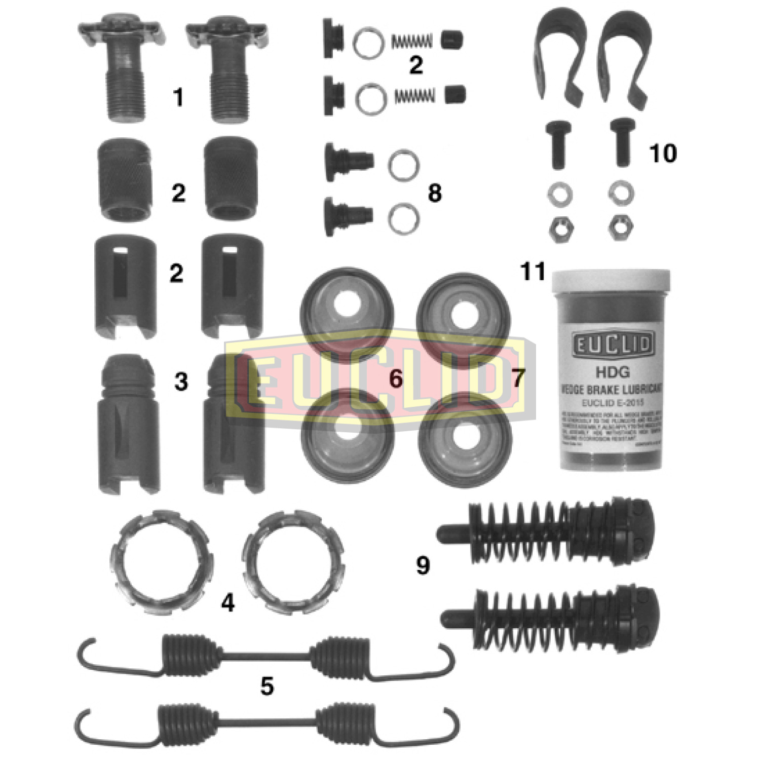 Wedge Brake Repair Kit Euclid E5545