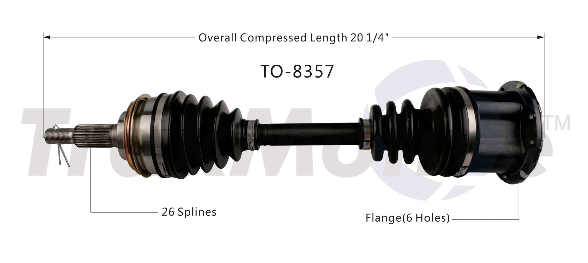 CV Axle Shaft TrakMotive TO-8357