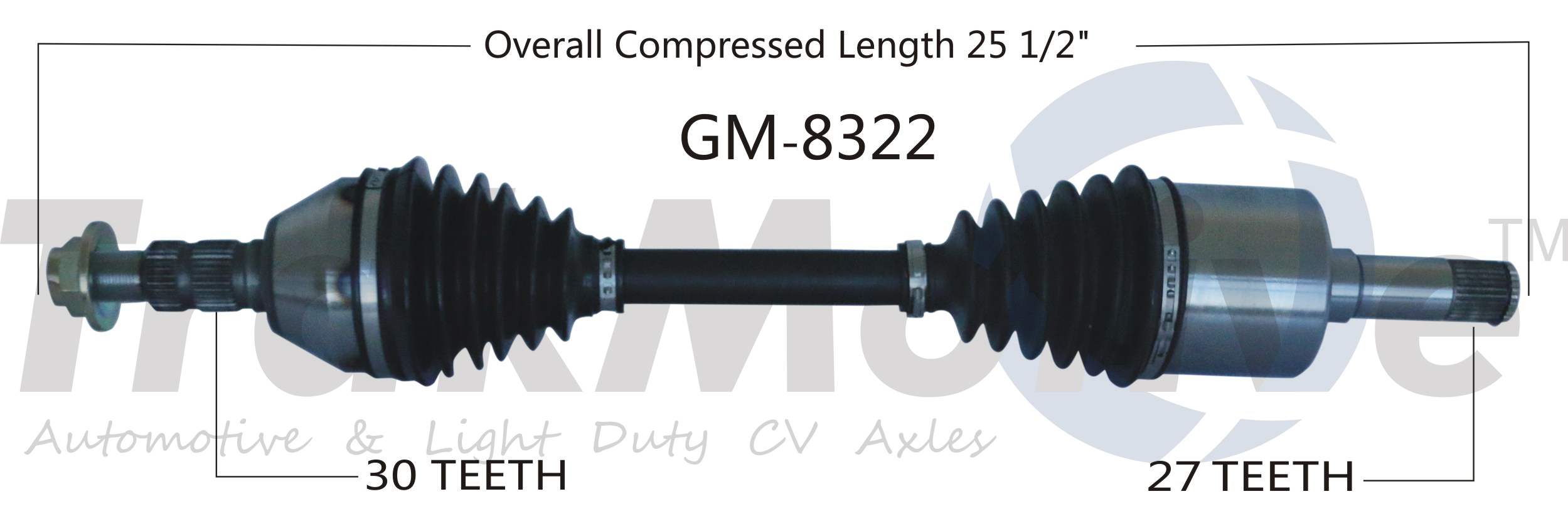 CV Axle Shaft TrakMotive GM-8322