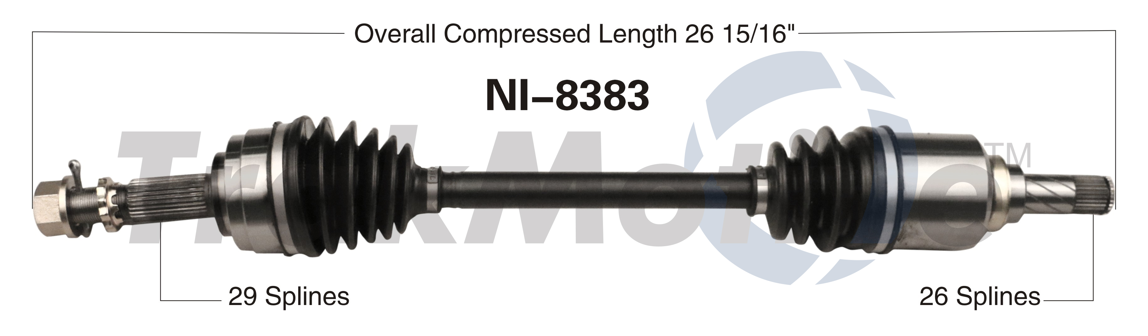 CV Axle Shaft TrakMotive NI-8383