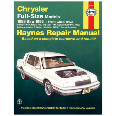 Technical Specification Book Haynes 25020